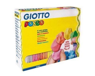 GIOTTO S P&acirc;te &agrave; modeler Giotto Pongo Soft - Pack de 12 pains de 450g
