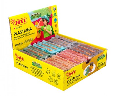 JOVI P&acirc;te &agrave; modeler  pack de 18 unit&eacute;s de 50 grammes couleur nature