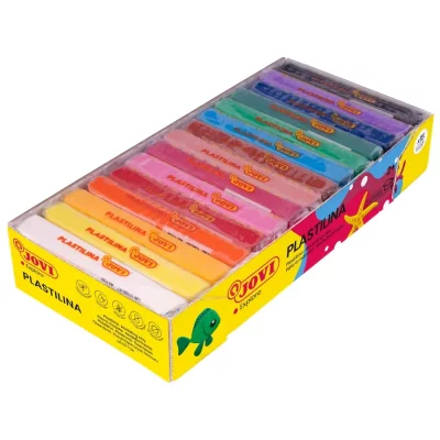 JOVI P&acirc;te &agrave; modeler plastilina - boite de 15 pains de 150g
