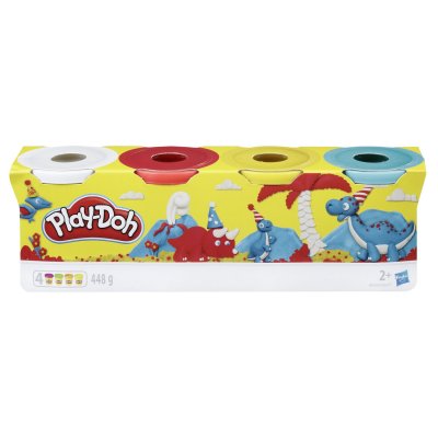 PLAY DOH P&acirc;te &agrave; modeler pour enfant  Set de 4 bo&icirc;tes