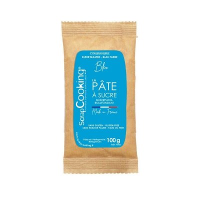 SCRAPCOOKING P&acirc;te &agrave; sucre 100 gr - Bleu -  - couleur variant