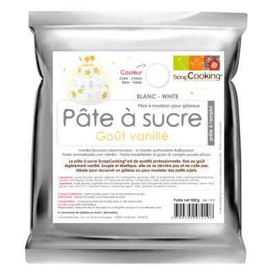 GENERIQUE P&acirc;te &agrave; sucre Blanche 500 g - ScrapCooking - couleur variant