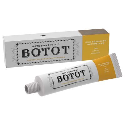 BOTOT P&acirc;te Dentifrice Anis Citrus R&eacute;glisse  - Le Lot De 2 X 75ml