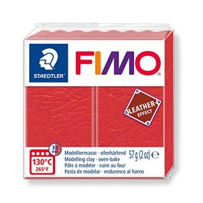 GRAINE CR P&acirc;te Fimo Effet Cuir Corail - 57 g - Fimo - couleur variant