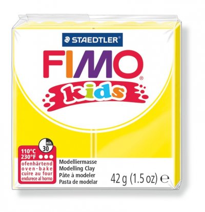 STAEDTLER P&acirc;te Fimo Kids Jaune 1 - 42 gr - Fimo - couleur variant