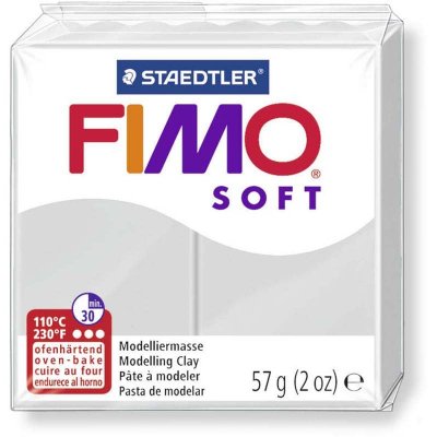 DTM LOISIRS CREATIFS P&acirc;te Fimo soft Gris Dauphin 80 - 56 gr - Fimo - couleur variant