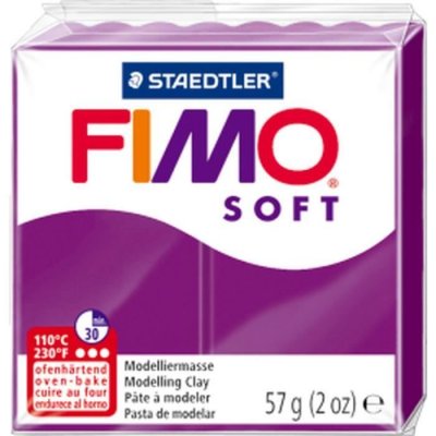 DTM P&acirc;te Fimo soft Rose pourpre 61 - 56 gr - Fimo - couleur variant