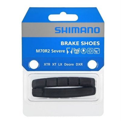 SHIMANO Patin &agrave; cartouche de rechange  M70R2 (freins V-Brake) - Noir