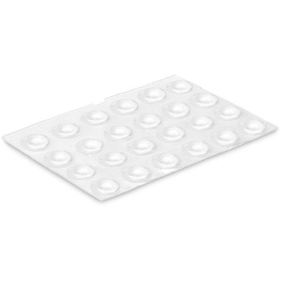 INOFIX Patin protecteur antichoc adh&eacute;sif transparent D: 8 mm - lot de 24