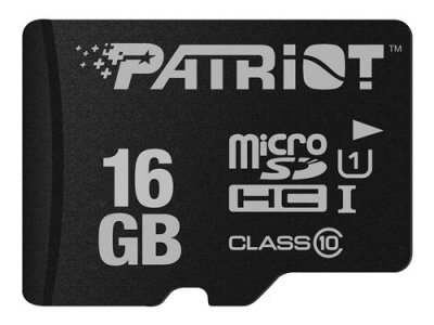 PATRIOT  Memory Carte M&eacute;moire Flash MicroSD LX Serie 16Go - PSF16GMDC10