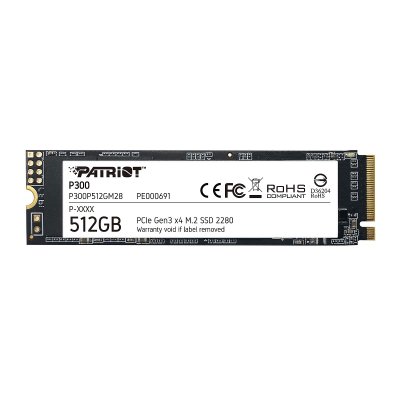 PATRIOT MEMORY  P300P512GM28 disque SSD M.2 512 Go PCI Express NVMe