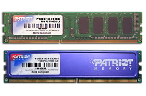 PATRIOT MEMORY Patriot Psd34g13332 1x4gb Ddr3 1333mhz Memory Ram Clair