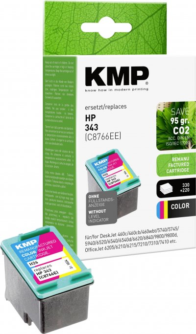 KMP Patrone HP C8766E color Compatible 21,6ml H26