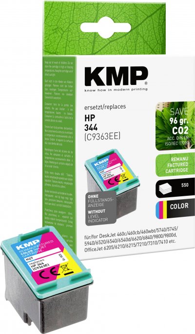 KMP Patrone HP C9363E cy/ma/ye Compatible 14ml H27