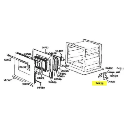 ROSIERES Patte Inferieure Dr/ga Rep 04429 Pour Four  - 93593630