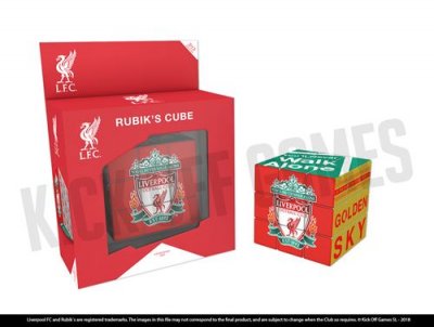 UNIVERSITY GAMES Paul Lamond 7237 Liverpool Football Club Rubik's Cube, Red