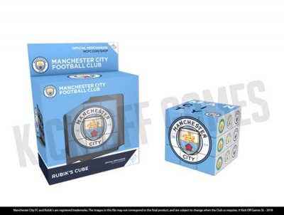 MEGA BLEU Paul Lamond Manchester City Football Club Rubik's Cube
