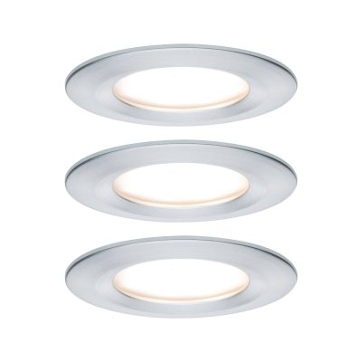 PAULMANN  3&nbsp;spots Nova Coin rond dimmable, alu