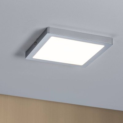 PAULMANN  Atria plafonnier 2&nbsp;700&nbsp;K 22x22&nbsp;cm chrom&eacute;