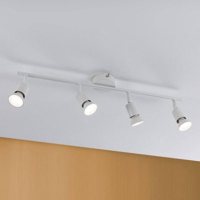PAULMANN  Carolina Plafonnier Spots Blanc, 4 Lampes