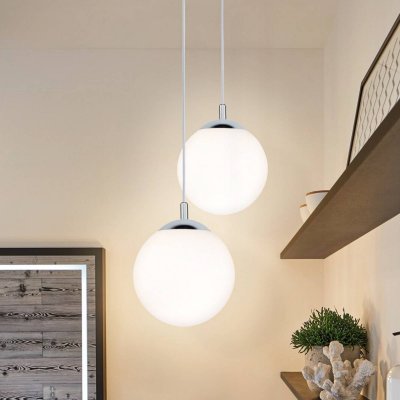 PAULMANN  - Lampe suspension Globe IP44 1 flamme satin / chrome 708,95
