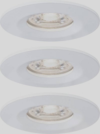 PAULMANN  Nova mini 3 spots encastr&eacute;s IP44 blanc