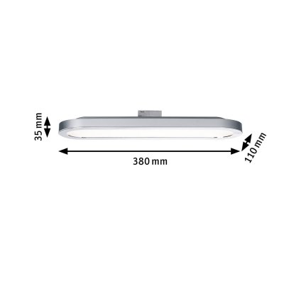 PAULMANN  URail Board panneau LED en chrom&eacute; mat