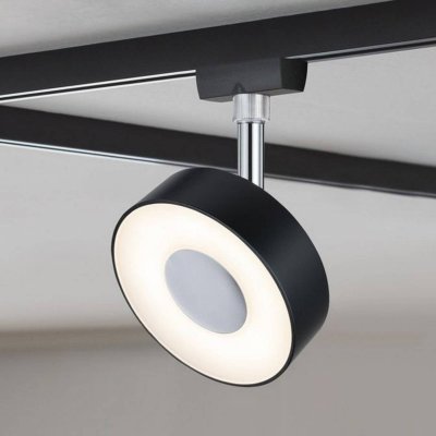 PAULMANN  URail spot Circle noir dimmable 4&nbsp;000&nbsp;K