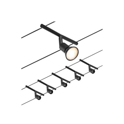 PAULMANN  Wire Salt syst&egrave;me c&acirc;ble 5 lampes 5m noir