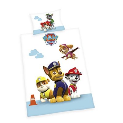 HERDING Paw Patrol - Housse de Couette & Taie R&eacute;versible - B&eacute;b&eacute; Tout