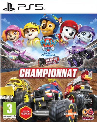 Paw Patrol La Pat'patrouille Rescue Wheels Championnat PS5 