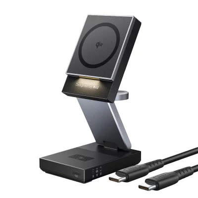 INIU PB MagPro 3 en 1 pliable USB C + cbl USB C/C Noir