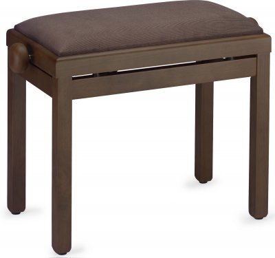 STAGG PB39 WNDM VBR - Banquette piano, noyer fonc&eacute; mat, pelote en velours brun