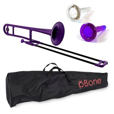 JIGGS PBONE PBONE1-P Trombone avec embouchure et housse, Violet
