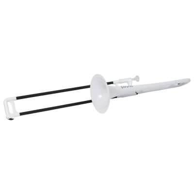 JIGGS PBONE PBONE1-W Trombone avec embouchure et housse, Blanc