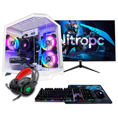NITROPC PC Gamer complet  Pack Silver Plus Blanc