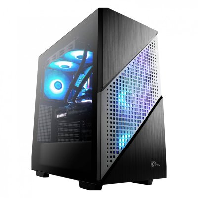 CSL COMPUTER PC Gaming CSL M10100 AMD Ryzen 7 7800X3D (8&times; 4200 MHz) GeForce RTX 4070 16 Go de RAM M.2 SSD 1000 Go