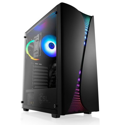 CSL COMPUTER PC Gaming M10790 AMD Ryzen 5 8600G 6x 4300 MHz Radeon 760M 32 Go DDR5 RAM M.2 SSD 1000 Go