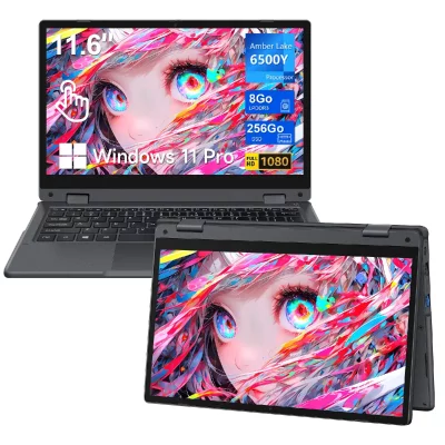 VANWIN PC Portable 11.6""Ecran Tactile rotation 360&deg;8Go RAM 256Go SSD-Intel&reg; Pentium&reg; Gold 6500Y