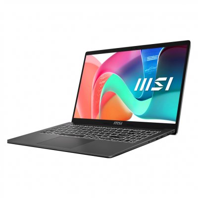 MSI PC portable  Modern 15 F1MG-1245FRNN Intel Core 7 150U 15,6 Full HD 16Go 512Go SSD Gris - Neuf