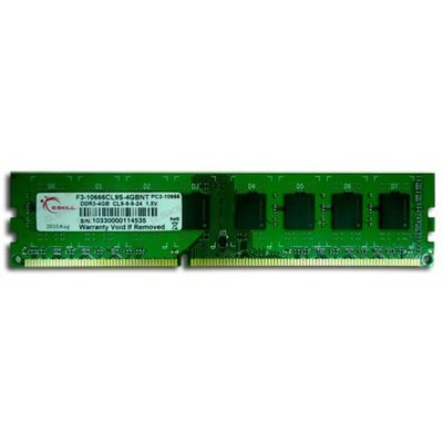 G.SKILL PC3-10667 Arbeitsspeicher 4GB (1333 MHz, 204-polig) DDR3-RAM Kit