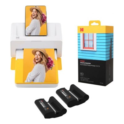 KODAK PD460 - Imprimante Photo Bluetooth & Docking (Format Carte Postale 10x15 Cm)