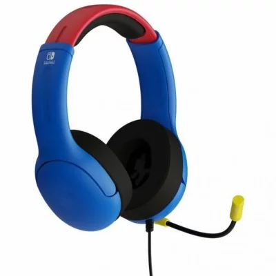 PDP  Airtile Lvl 40 Mario Gaming Headset Bleu