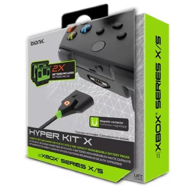 BIONIK Pdp Hyper X 3 M Rechargeable Battery And Cable Kit Noir
