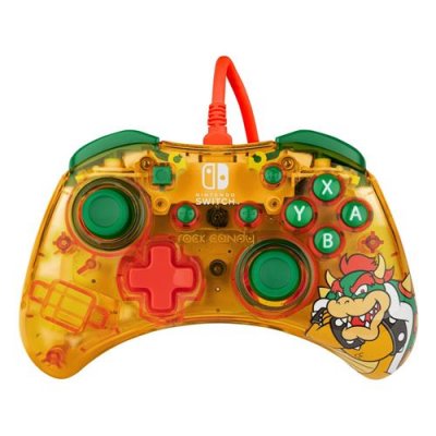 PDP  - Manette filaire Nintendo Switch - Rock Bowser (SWITCH)