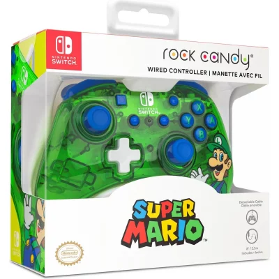 PDP  - Manette filaire Nintendo Switch - Rock Luigi (SWITCH)