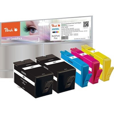 PEACH  Multi Pack Plus with Chip Compatible with HP No. 920XL