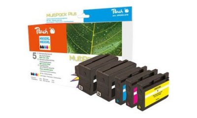 PEACH  Multipack Plus avec Puce Compatible avec HP No. 932XL, No. 933XL