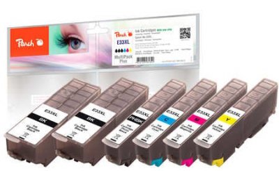 PEACH  PI200-422 cartouche d'encre 6 pi&egrave;ce(s) Compatible Noir, Cyan, Magenta, Photo noire, Jaune