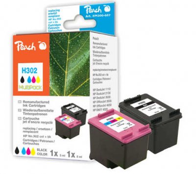 PEACH  PI300-657 PagePack Noir, Cyan, Magenta, Jaune, Encre